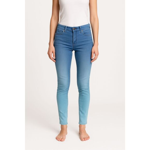 Ultra Low Rise 535 Leggings Super Skinny Stretch Ombre Pants Levi's 29 - Picture 1 of 8